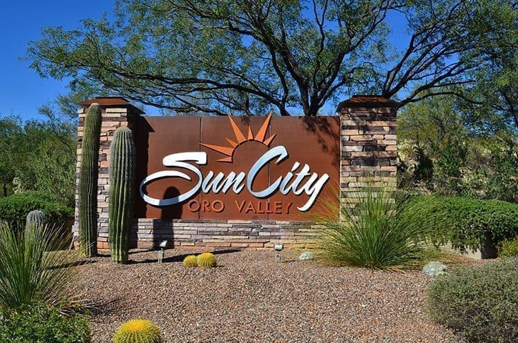 Sun City Oro Valley AZ Welcome Sign, Sun City Oro Valley AZ